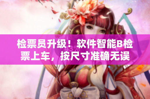 檢票員升級！軟件智能B檢票上車，按尺寸準確無誤