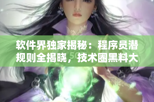 軟件界獨(dú)家揭秘：程序員潛規(guī)則全揭曉，技術(shù)圈黑料大揭露 