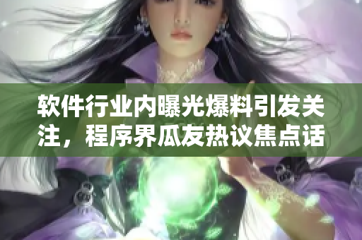 軟件行業(yè)內(nèi)曝光爆料引發(fā)關(guān)注，程序界瓜友熱議焦點話題