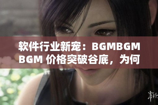 軟件行業(yè)新寵：BGMBGMBGM 價(jià)格突破谷底，為何成為開發(fā)者最愛？