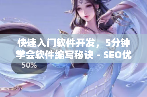 快速入門軟件開發(fā)，5分鐘學(xué)會軟件編寫秘訣 - SEO優(yōu)化視頻教程