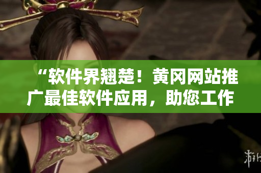 “軟件界翹楚！黃岡網(wǎng)站推廣最佳軟件應用，助您工作生活更輕松”