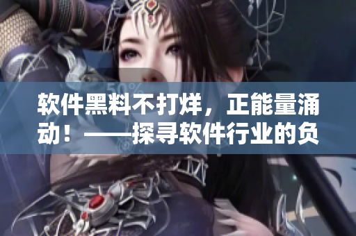 軟件黑料不打烊，正能量涌動(dòng)！——探尋軟件行業(yè)的負(fù)面事件與積極力量