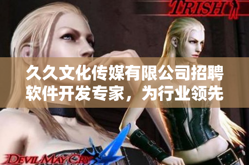 久久文化傳媒有限公司招聘軟件開發(fā)專家，為行業(yè)領(lǐng)先平臺提供更優(yōu)質(zhì)服務(wù)