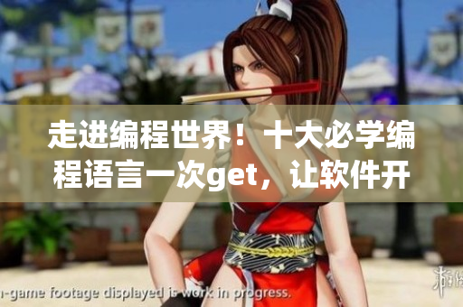 走進(jìn)編程世界！十大必學(xué)編程語(yǔ)言一次get，讓軟件開(kāi)發(fā)零難度！