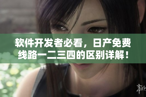 軟件開發(fā)者必看，日產(chǎn)免費線路一二三四的區(qū)別詳解！