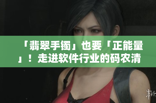 「翡翠手鐲」也要「正能量」！走進(jìn)軟件行業(yè)的碼農(nóng)清流之路
