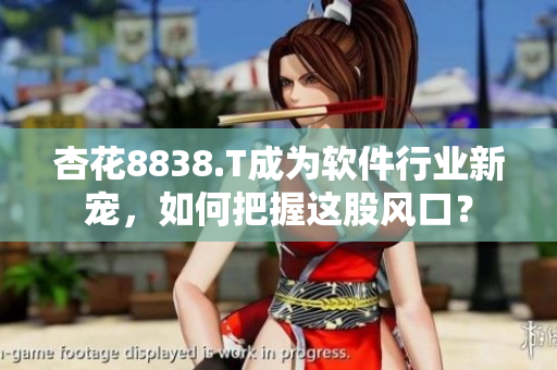 杏花8838.T成為軟件行業(yè)新寵，如何把握這股風(fēng)口？