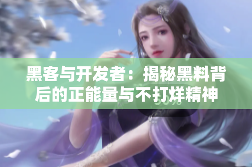 黑客與開發(fā)者:揭秘黑料背后的正能量與不打烊精神 黑客與開發(fā)者:揭秘黑料背后的正能量與不打烊精神