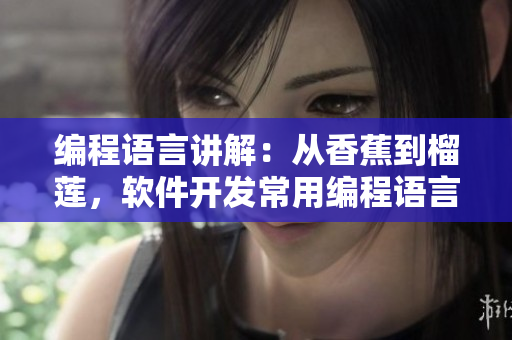 編程語(yǔ)言講解：從香蕉到榴蓮，軟件開發(fā)常用編程語(yǔ)言解析