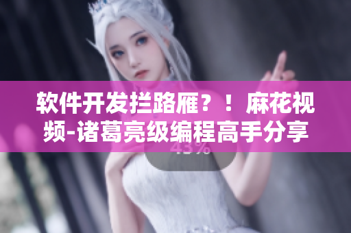 軟件開發(fā)攔路雁？！麻花視頻-諸葛亮級編程高手分享必修電視劇