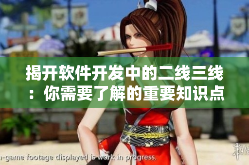 揭開軟件開發(fā)中的二線三線：你需要了解的重要知識(shí)點(diǎn)！