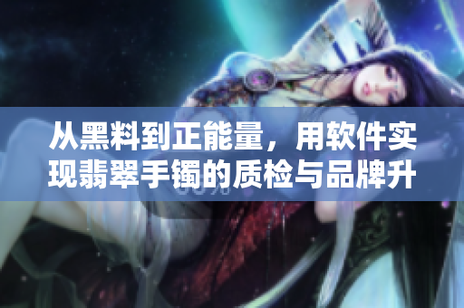 從黑料到正能量，用軟件實(shí)現(xiàn)翡翠手鐲的質(zhì)檢與品牌升級(jí)