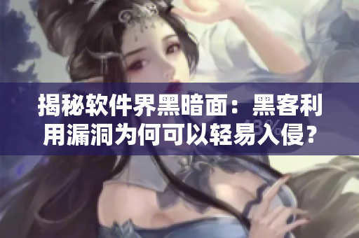 揭秘軟件界黑暗面：黑客利用漏洞為何可以輕易入侵？