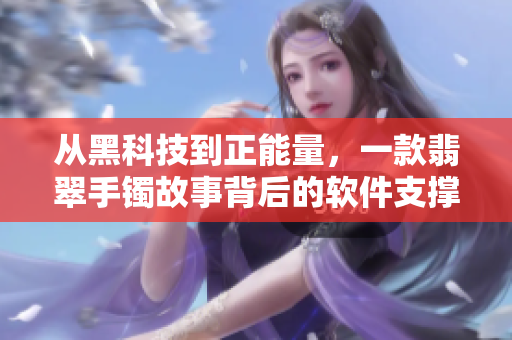 從黑科技到正能量，一款翡翠手鐲故事背后的軟件支撐