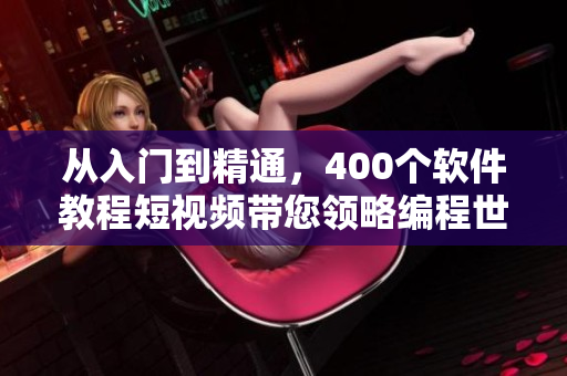 從入門到精通，400個軟件教程短視頻帶您領(lǐng)略編程世界