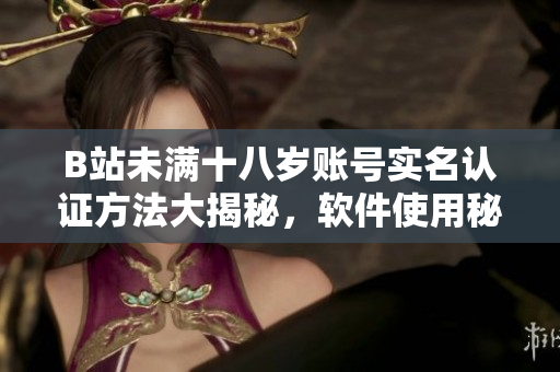 B站未滿十八歲賬號(hào)實(shí)名認(rèn)證方法大揭秘，軟件使用秘訣一網(wǎng)打盡