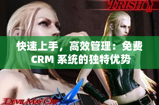 快速上手，高效管理：免費(fèi) CRM 系統(tǒng)的獨(dú)特優(yōu)勢