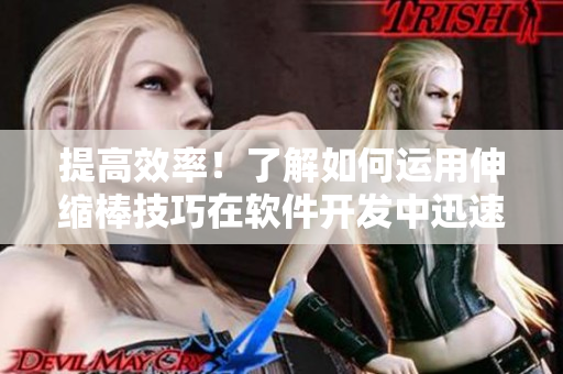 提高效率！了解如何運用伸縮棒技巧在軟件開發(fā)中迅速解決問題