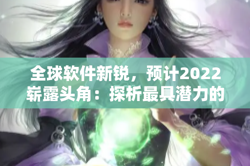 全球軟件新銳，預(yù)計2022嶄露頭角：探析最具潛力的軟件開發(fā)技術(shù)和趨勢