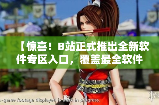 【驚喜！B站正式推出全新軟件專區(qū)入口，覆蓋最全軟件資源】
