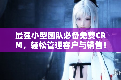 最強(qiáng)小型團(tuán)隊(duì)必備免費(fèi)CRM，輕松管理客戶與銷售！