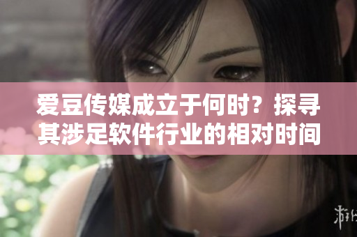 愛豆傳媒成立于何時？探尋其涉足軟件行業(yè)的相對時間