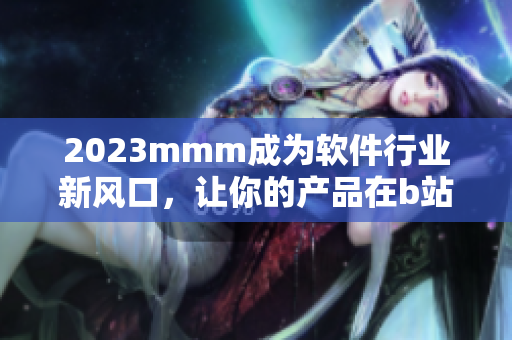 2023mmm成為軟件行業(yè)新風(fēng)口，讓你的產(chǎn)品在b站搭上流量快車