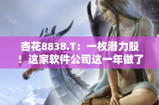 杏花8838.T：一枚潛力股！這家軟件公司這一年做了什么？